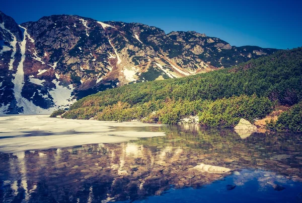 Foto d'epoca di tatra montagne paesaggio — Foto Stock