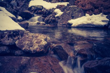 tatra Dağları peyzaj Vintage Fotoğraf