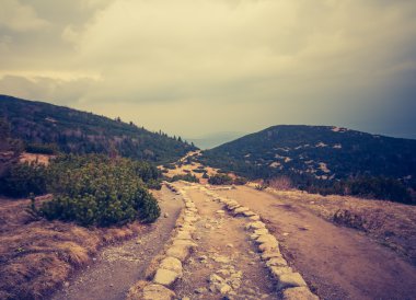tatra Dağları peyzaj Vintage Fotoğraf