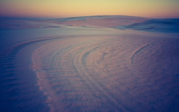 Vintage photo of sand dunes landscape — Stock Photo, Image