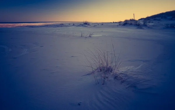 Vintage photo of sand dunes landscape — Stock Photo, Image