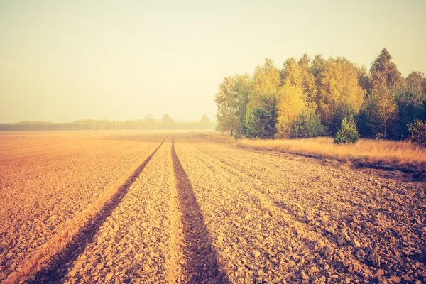 Foto vintage del campo arado —  Fotos de Stock