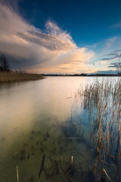 Lake after sunset — Stock Photo, Image