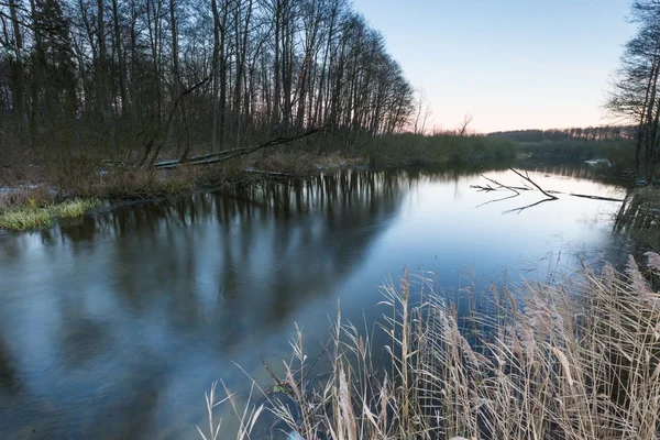 Lac du coucher du soleil — Photo