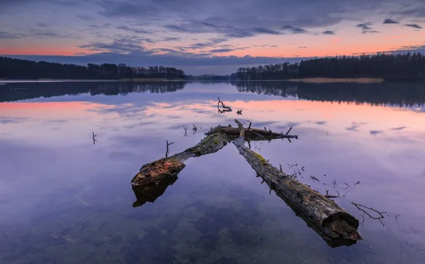 Sunset lake — Stock Photo, Image