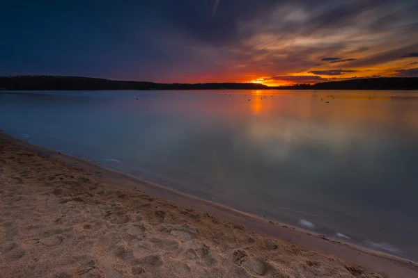 Озеро в Mazury Озерний край — стокове фото