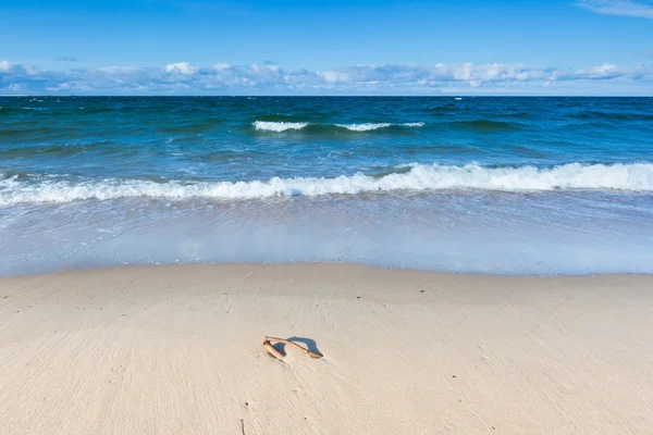 Pejzaż plaża. Wybrzeże Bałtyckie. — Zdjęcie stockowe