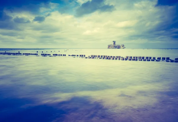 Östersjöns sandstrand kust — Stockfoto
