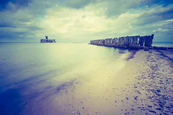 Östersjöns sandstrand kust — Stockfoto