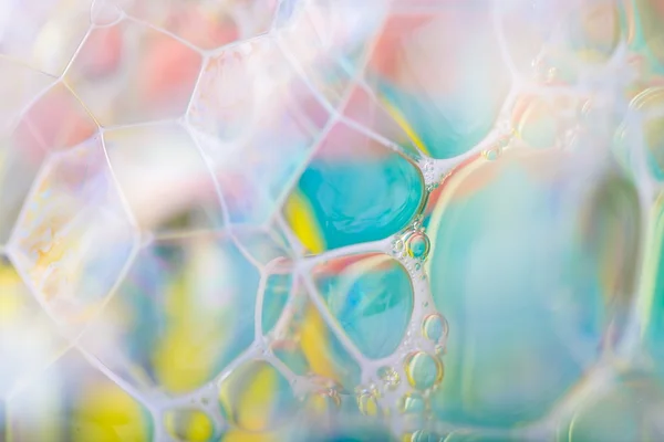 Air bubbles in soap foam — Stock Photo, Image