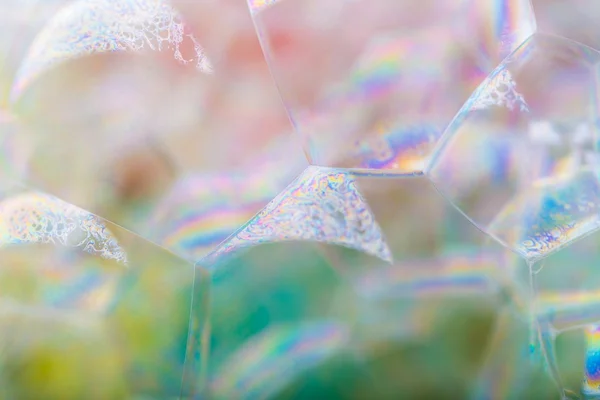 Пузырьки воздуха в мыльной пены — стоковое фото