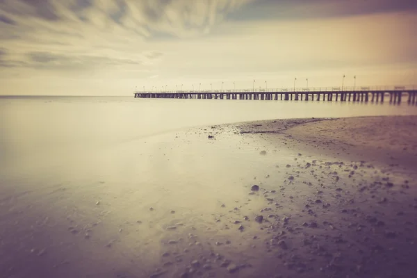 Vintage foto's voor de Baltische Zee kust — Stockfoto