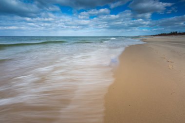 Baltic shore with dramatic sky