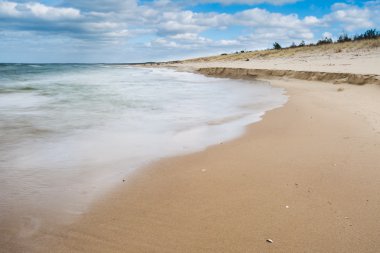 Baltic shore with dramatic sky