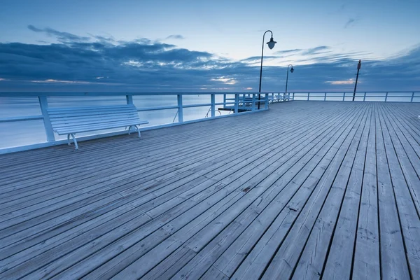 Mooie pier in Gdynia — Stockfoto