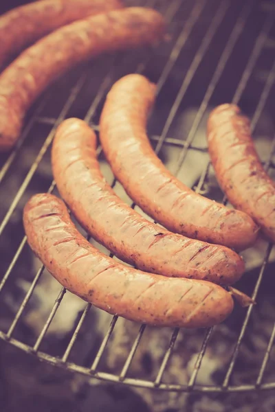 Grill mit Würstchen — Stockfoto