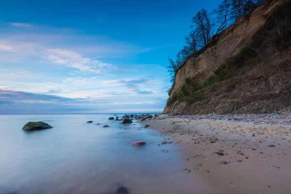 Морской пейзаж с берегом Балтийского моря — стоковое фото