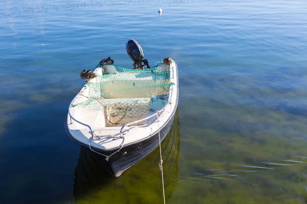 Fisherman's ship moored in port — Stock Photo, Image