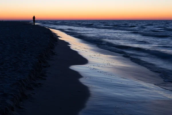 Mar Báltico después del atardecer — Foto de Stock