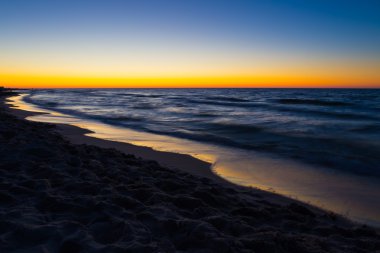 Güzel Baltık Denizi kumsal