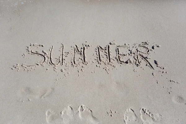 Léto na pláži písek — Stock fotografie