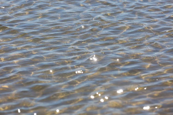 Abstract background of ripples on sea water surface — Stock Photo, Image