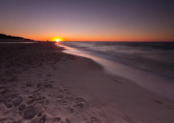 Vacker solnedgång över Östersjön — Stockfoto