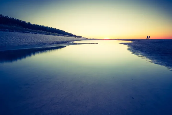 Beach after sunset — Stock Photo, Image