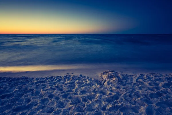 Playa después del atardecer — Foto de Stock