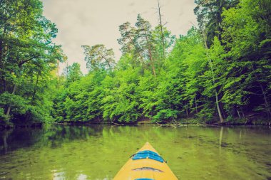 Polonya Krutynia nehir kanosu