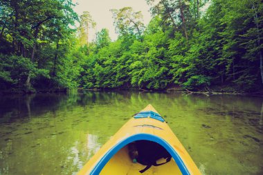 Polonya Krutynia nehir kanosu