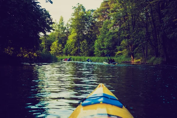 kayaking by Krutynia river in Poland