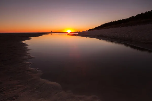 Beautiful sunset over Baltic sea — Stock Photo, Image