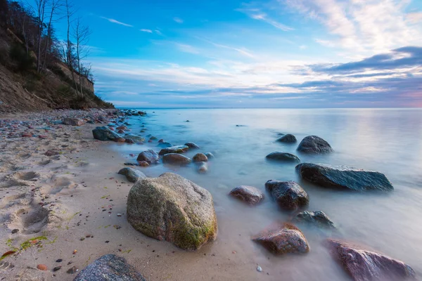 Гарний вид на море з берега Балтійського моря — стокове фото