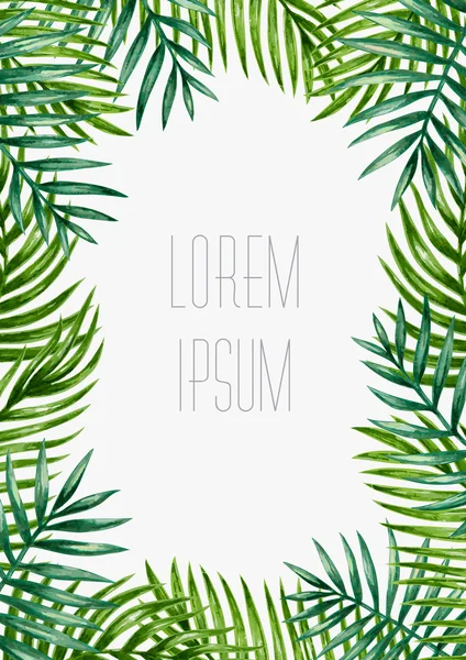 tropik palmiye yaprakları