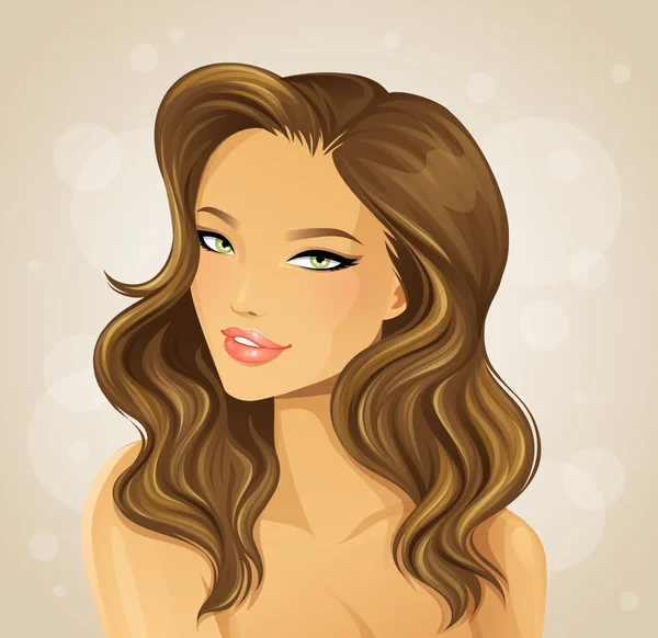 Beautiful woman — Stock Vector