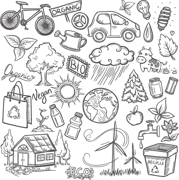 Doodles'ın eco Icon set