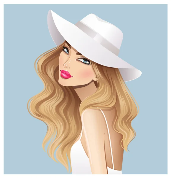 şapkalı güzel kız