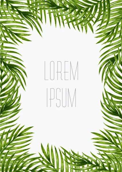 tropik palmiye yaprakları