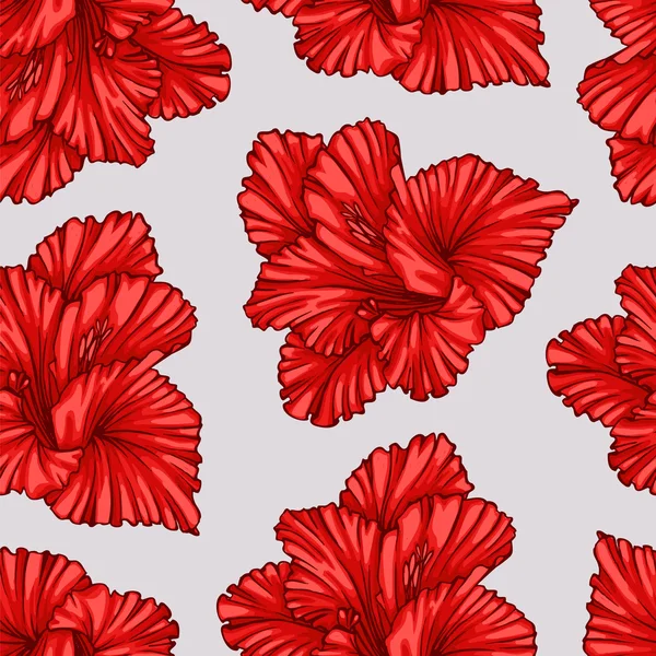 热带花卉模式 — 图库矢量图片
