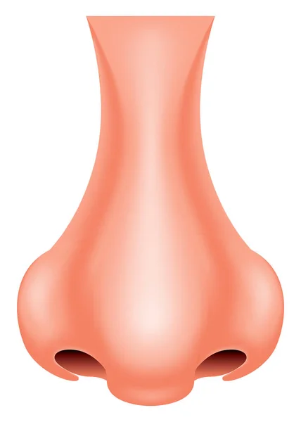 Векторный нос в градиентном стиле — стоковый вектор