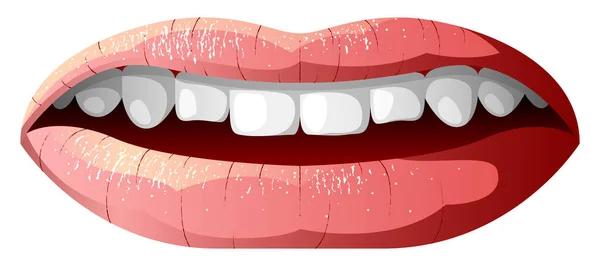 Vector lippen in gradiënt stijl — Stockvector