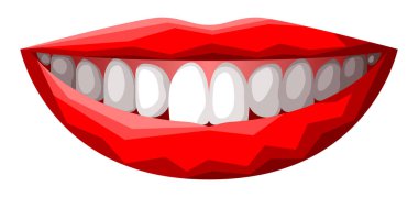 Grafik biçiminde vektör dudakları