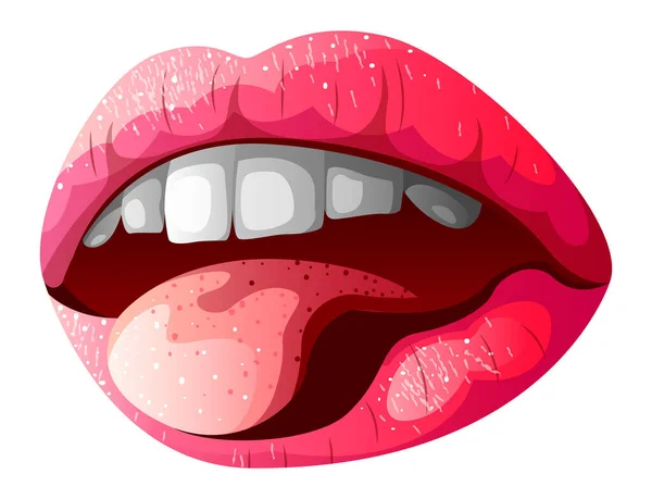 Векторные губы в градиентном стиле — стоковый вектор