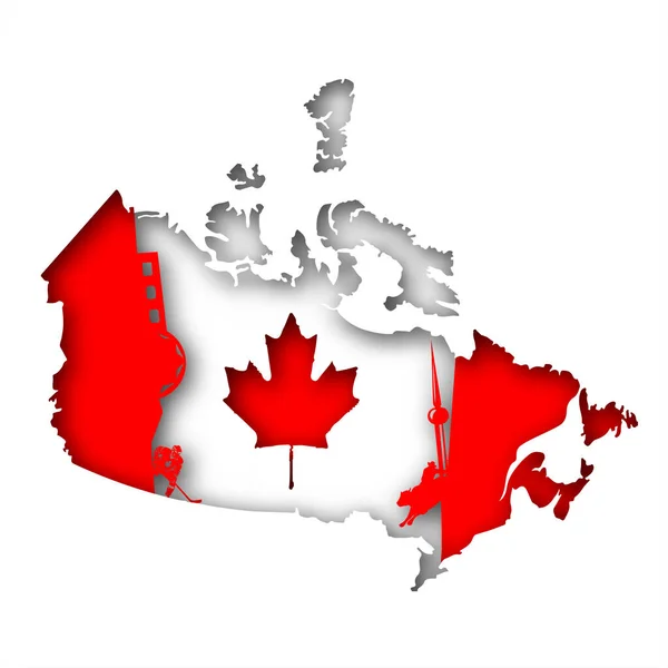 Kağıt sanatında Kanada Vektörü