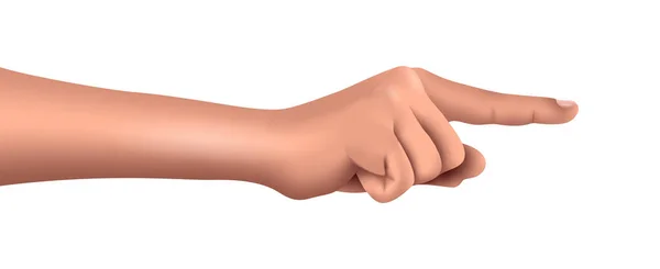 Eğim şeklinde vektör el. Dijital sanat