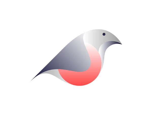 Vector kuşu eğilim tarzında. Dijital sanat