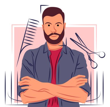 Keskin çizgilerin gölgesinde berber.