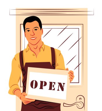 Keskin çizgilerin gölgesinde vektör işadamı