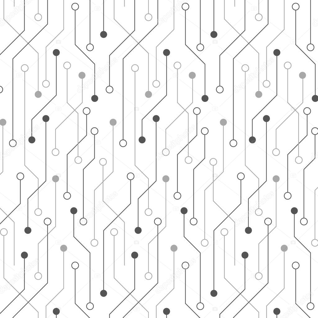 Technical scheme. Vector pattern in line style